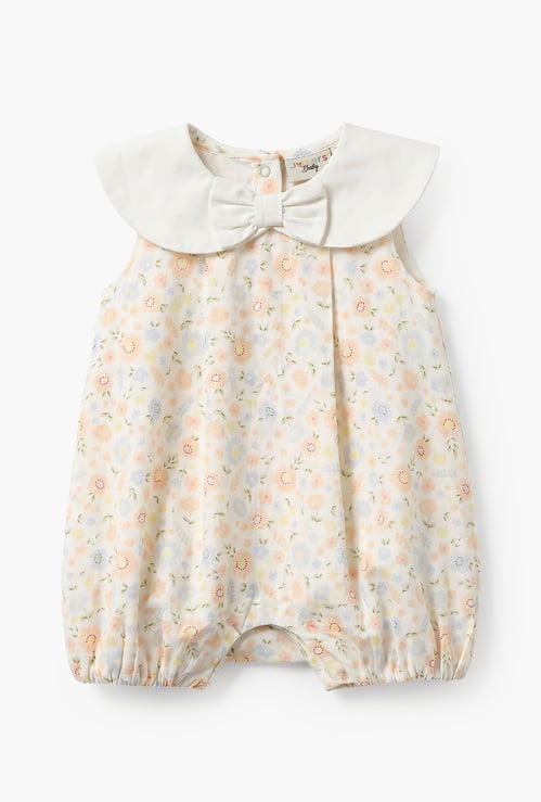 Juniors Floral Print Romper