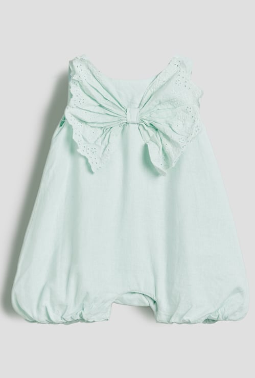 Juniors Schiffli Bow Romper