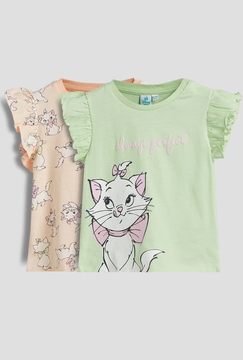 Juniors Marie Graphic Print Tops - Pack of 2