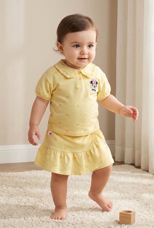 Juniors Minnie Mouse T-shirt and Skort Set