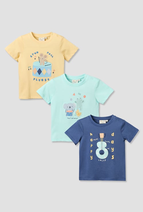 Juniors Printed T-shirt - Pack of 3