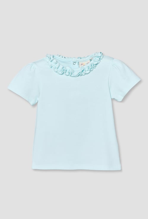 Juniors Top with Ruffle Detail