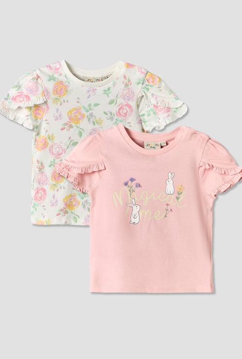 Juniors Printed Top - Pack of 2