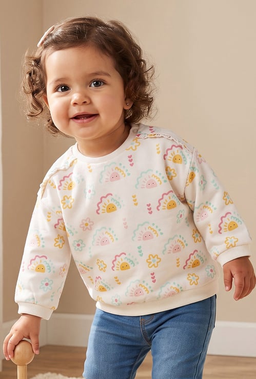 Juniors Printed Sweatshirt