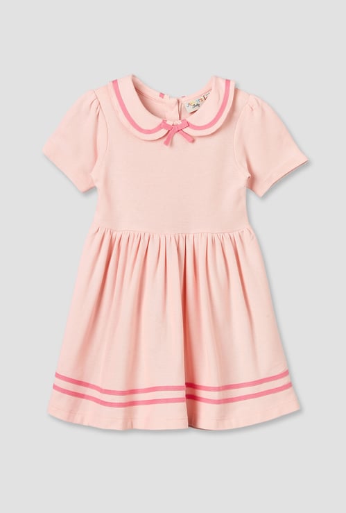 Juniors Peter Pan Collar A-line Dress
