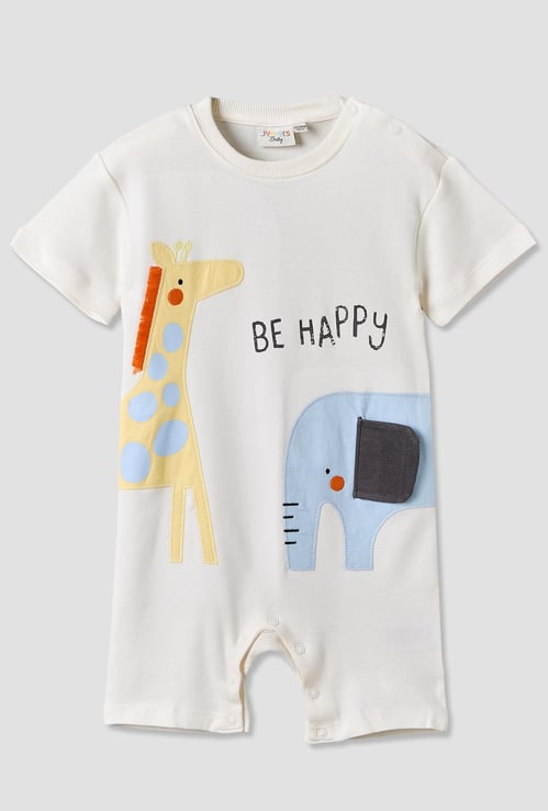 Juniors Animal Applique Romper