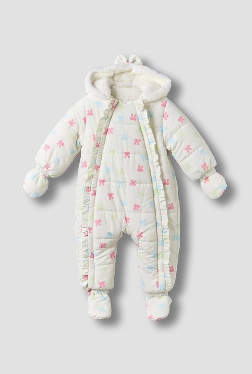 Juniors Printed Hooded Coverall