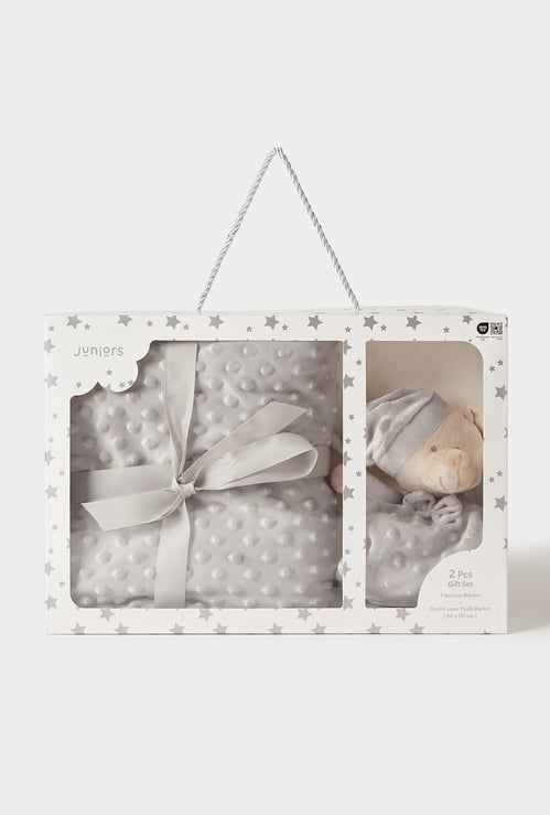 Juniors Blanket with Plush Toy Gift Set