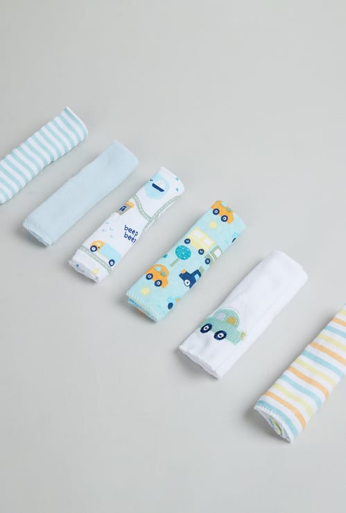 Juniors Printed Wash Cloth - Pack of 6