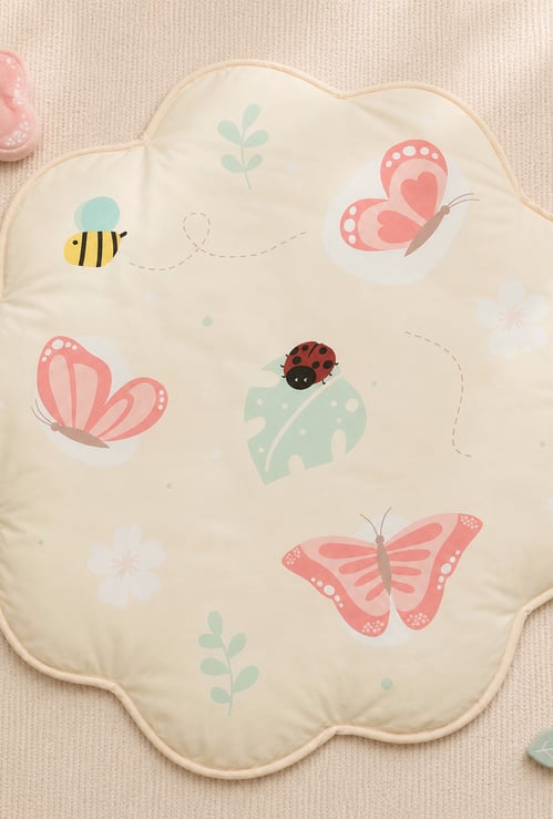 Juniors Butterfly Printed Play Mat - 96 x 96 cm