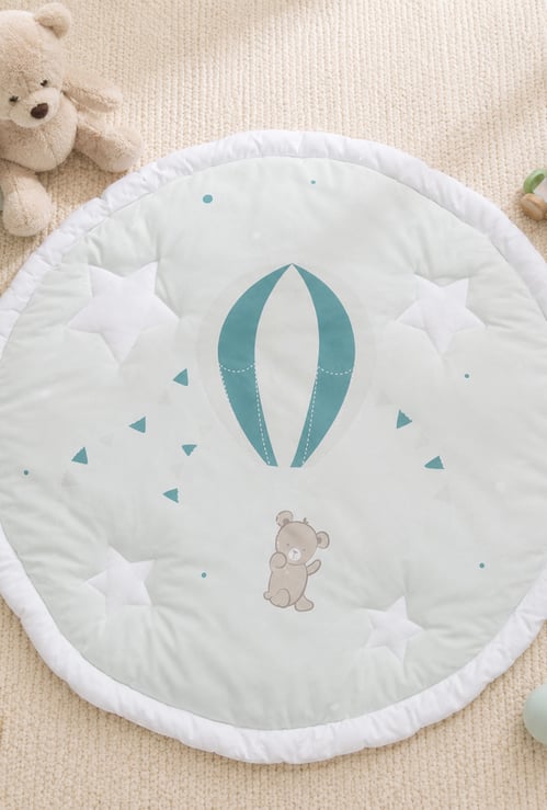 Juniors Bear Printed Play Mat - 92 x 92 cm