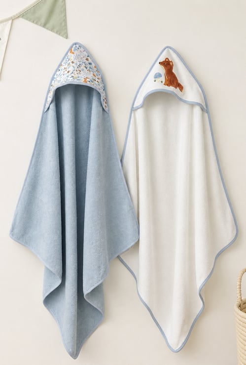 Juniors Assorted Hooded Towel - Pack of 2