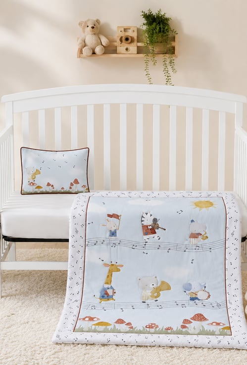 Juniors Jungle Jazz Applique Comforter and Pillow Set