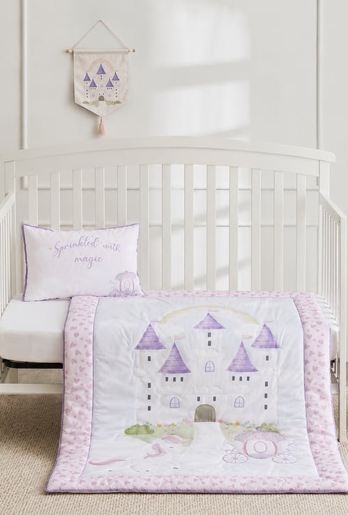 Juniors Unicorn Kingdom Applique Comforter and Pillow Set