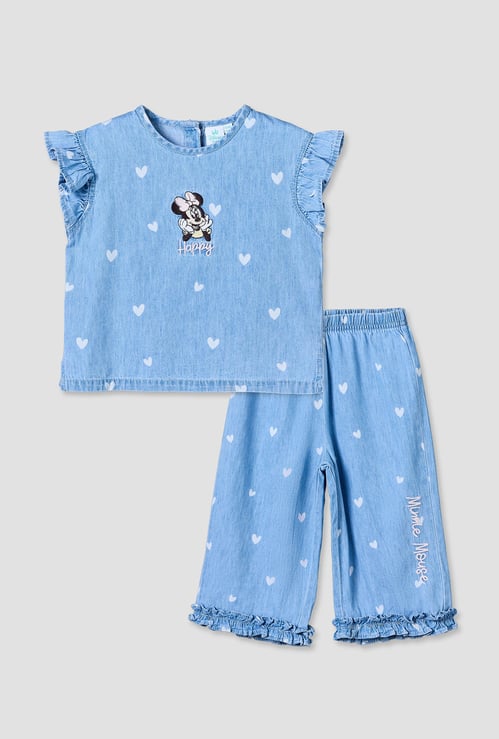 Juniors Minnie Mouse Top and Trousers Set