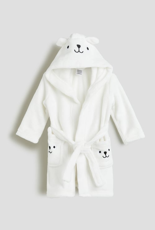 Juniors Panda Flannel Bathrobe