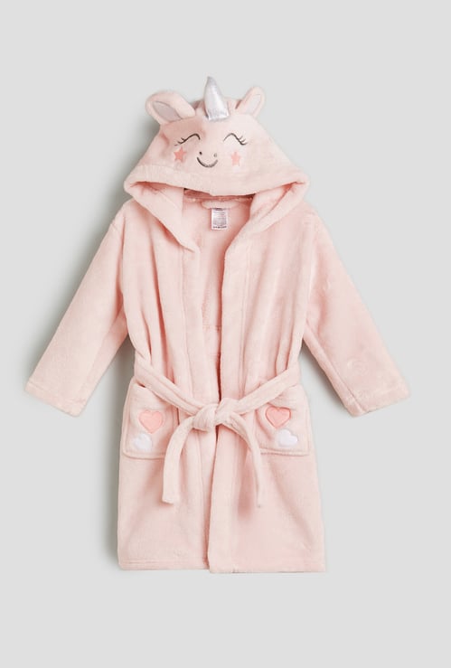 Juniors Unicorn Flannel Bath Robe