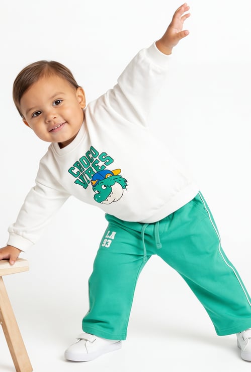 Juniors Croco Vibes Print Sweatshirt