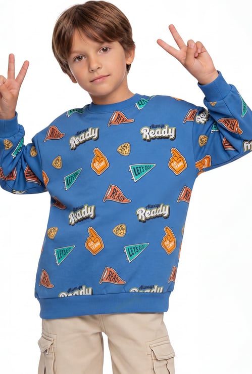 Juniors Printed Sweatshirt