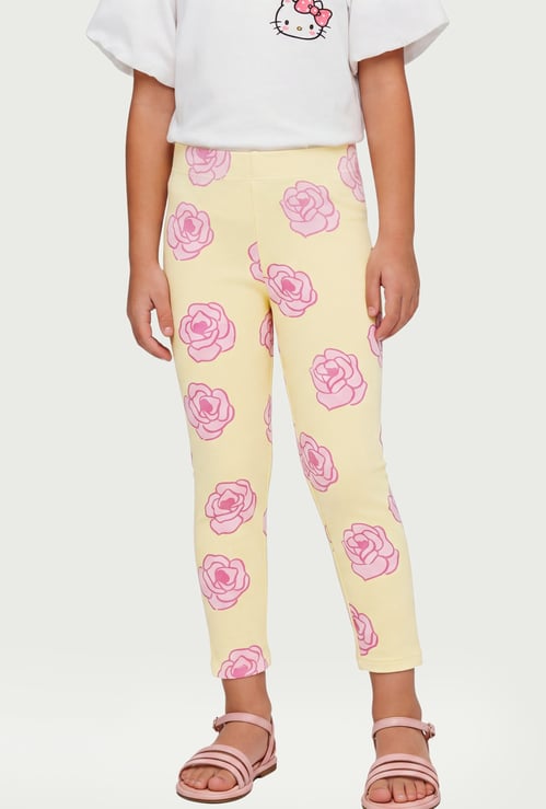 Juniors Floral Print Leggings