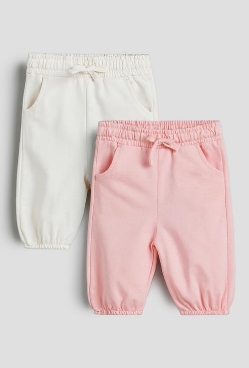 Juniors Solid Joggers - Pack of 2