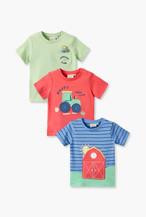 Juniors Appliqued T-shirts - Pack of 3