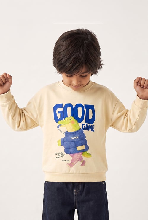 Juniors Graphic Print Sweatshirt