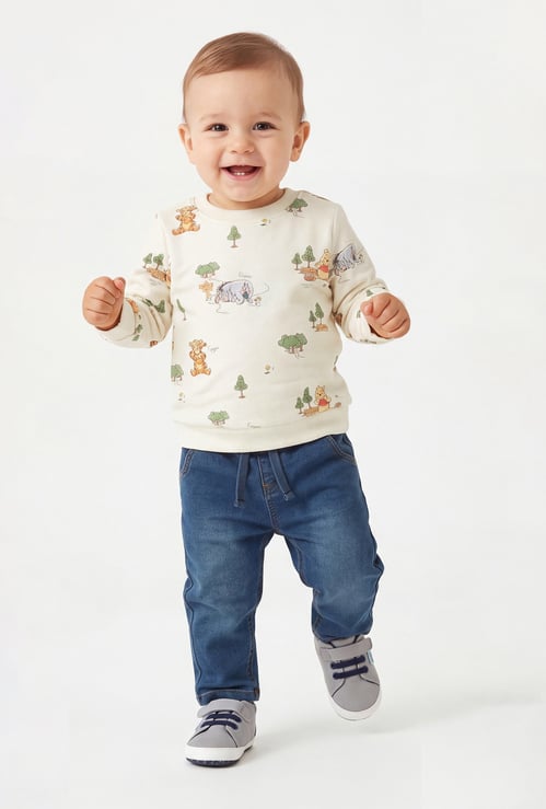 Juniors Winnie The Pooh Print Sweatshirt