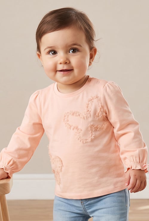 Juniors Butterfly Applique Top