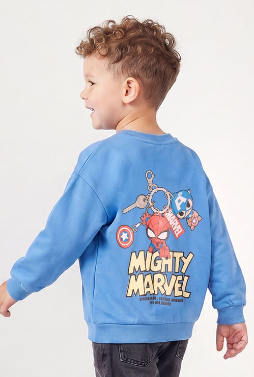 Juniors Avengers Print Sweatshirt