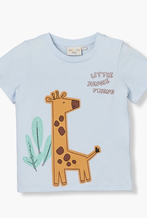 Juniors Giraffe Print T-shirt