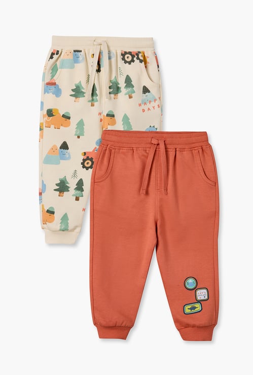 Juniors Dinosaur Print Joggers - Pack of 2