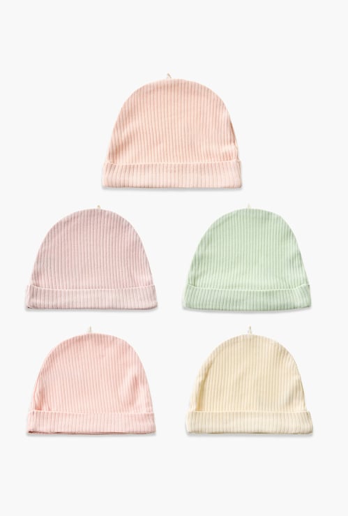 Juniors Ribbed Beanie - Pack of 5