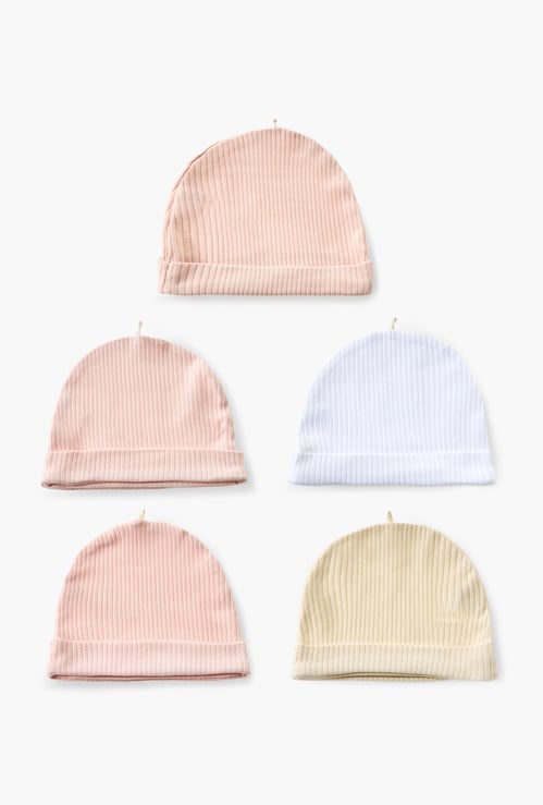 Juniors Ribbed Beanie - Pack of 5