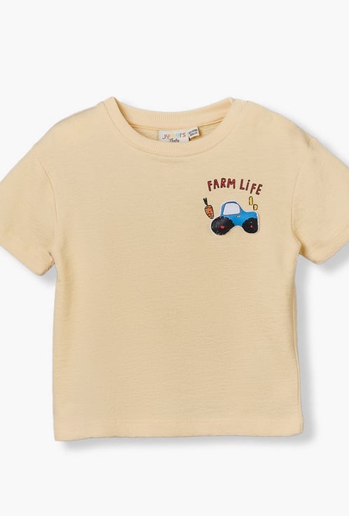 Juniors Farm Print T-shirt