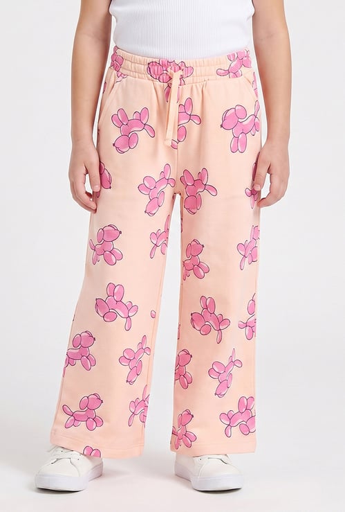 Juniors Balloon Dog Print Track Pants