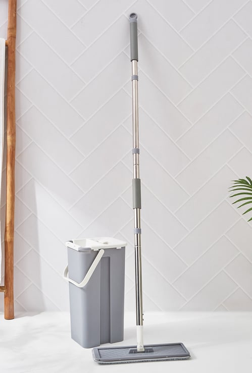 Indus Edge Cleaning Bucket and Flat Mop Set
