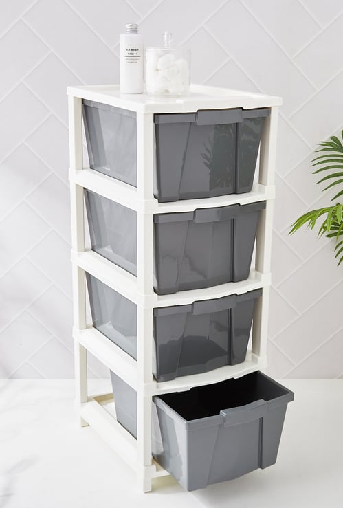Omnia Oban Polypropylene 4-Tier Drawers