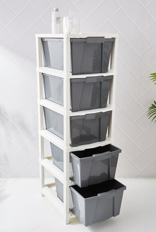 Omnia Oban Polypropylene 5-Tier Drawers