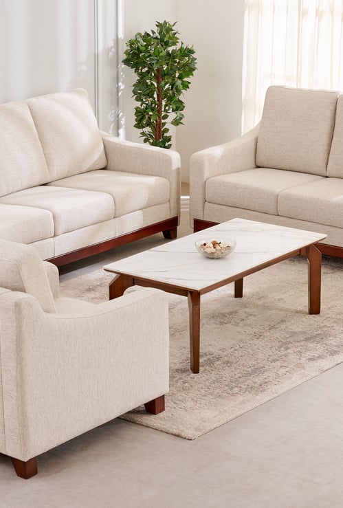 Sylvester Plus Fabric 3+2+1 Seater Sofa Set - Beige