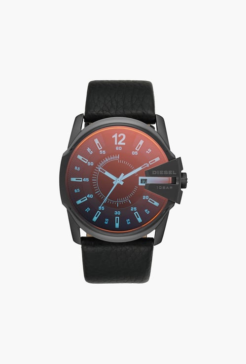 DIESEL Master Chief Analog Watch with Leather Strap - DZ1657