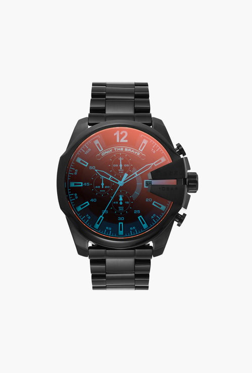 DIESEL Mega Chief Men Chronograph Watch with Metal Strap - DZ4318