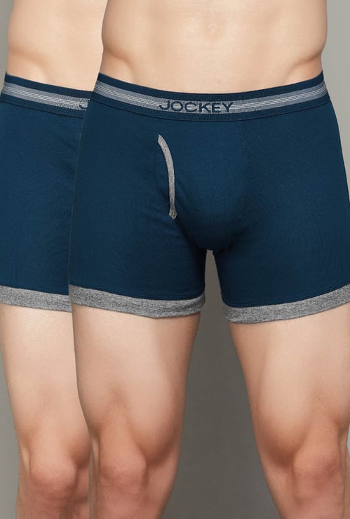 JOCKEY Solid Trunks - Pack of 2