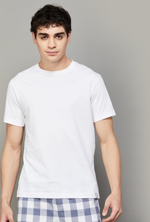 JOCKEY Men Solid Slim Fit Lounge T-shirt