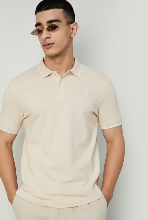 BOSSINI Solid Polo T-shirt