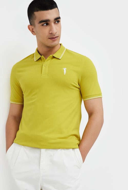 BOSSINI Solid Polo T-shirt
