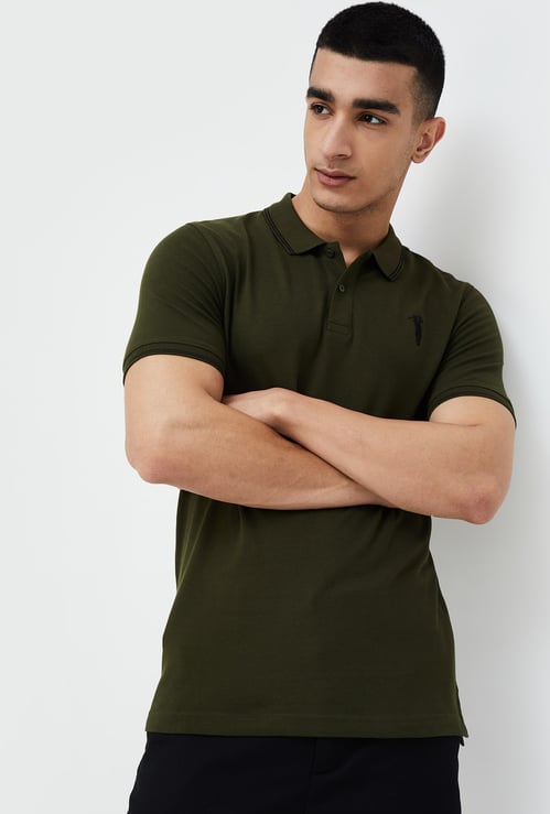 BOSSINI Solid Polo T-shirt