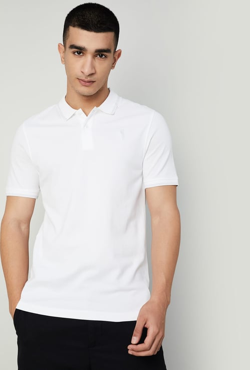 BOSSINI Solid Polo T-shirt
