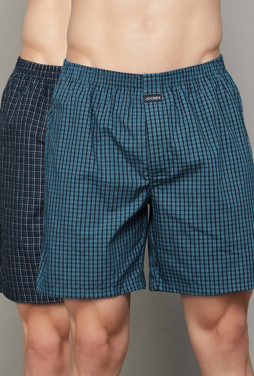 JOCKEY Checked Boxers - Pack of 2