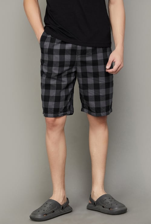 JOCKEY Checked Mid-Rise Boxers